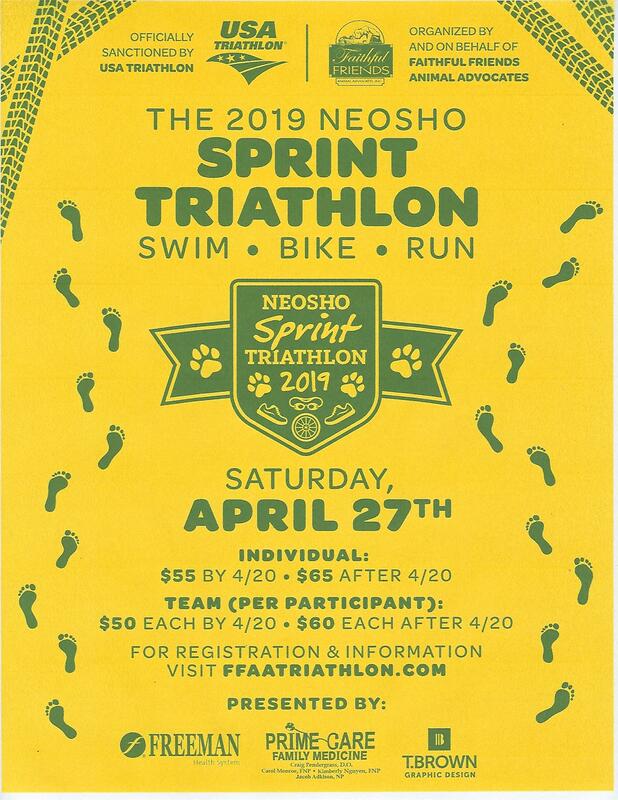 Faithful Friends Animal Advocates - Neosho Sprint Triathlon